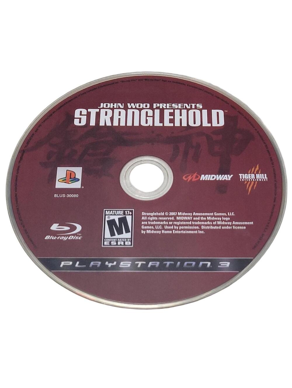 John Woo Presents: Stranglehold (Sony PlayStation 3, 2007) PS3 DISC ONLY  Tested